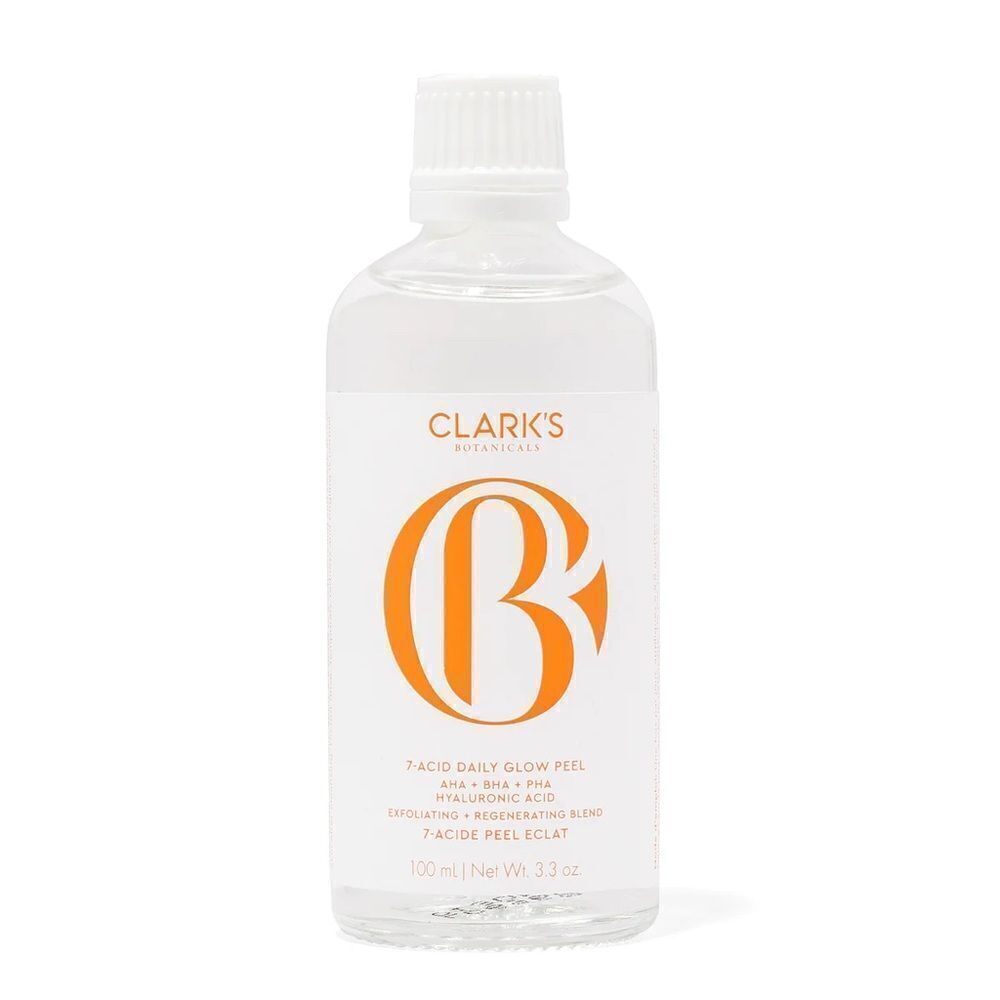 ☀️Clark's Botanicals 7-Acid Daily Glow Peel NIB 3.3 oz exfoliating regenerating